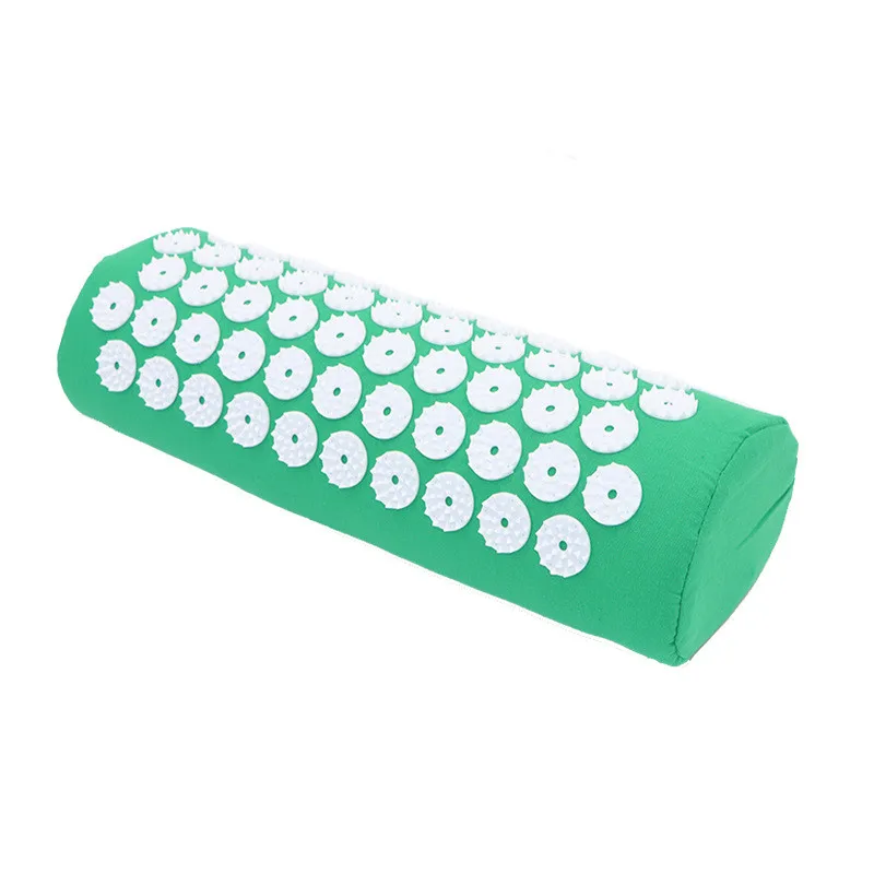 Pillow-Green Массажный коврик иога Коврик Shakti Acupressure и набор подушек для спины и облегчение колючий коврик спины облегчение боли - Цвет: Pillow-Green