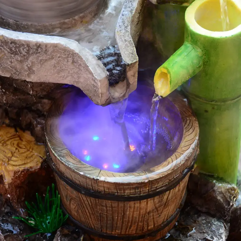 Полимерные поделки фонтан фэн-шуй украшение для дома сада украшения праздничные