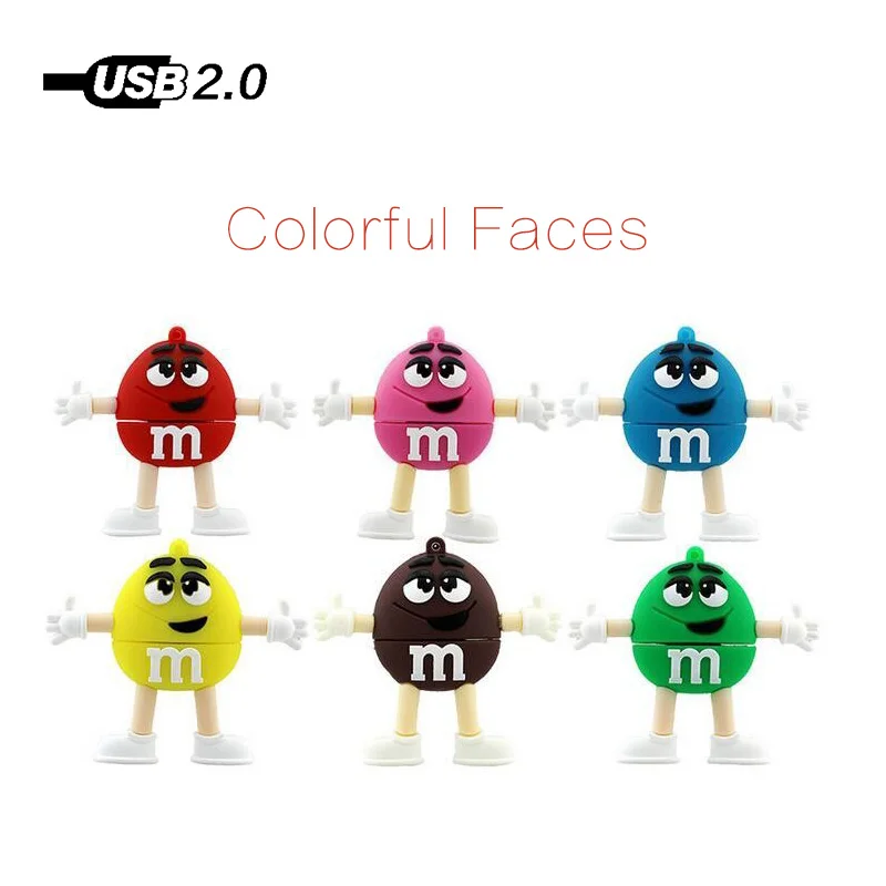 Флеш накопитель с мультипликационным принтом M Man shape Hot Usb флеш 128 МБ 4 ГБ 8 16 32 64
