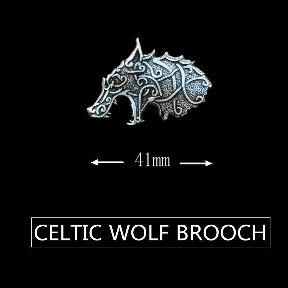Viking Odin'S Wolf Vantage брошь Кельтский Узел Искусство скандинавские ювелирные изделия
