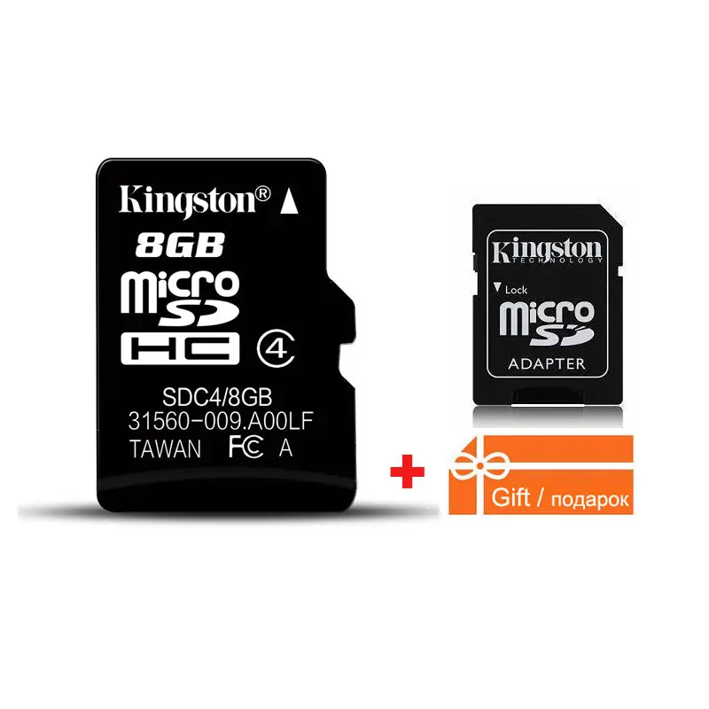 Карта памяти Kingston microSDHC 8 ГБ класс 4|kingston sd|carte sdmemory card 16gb |
