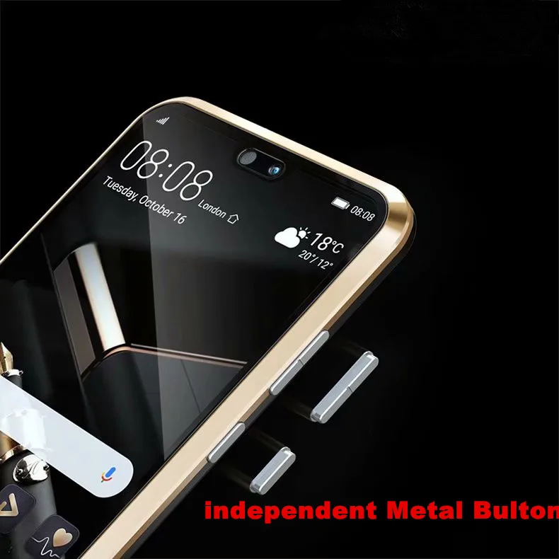 Передний и задний стеклянный Магнитный чехол для coque Huawei P20 Pro прозрачный полный