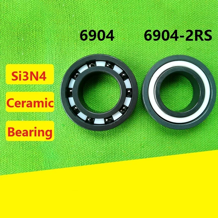 

10pcs 6904 6904-2RS RS 2RS 20x37x9 mm Si3N4 full Ceramic bearing deep groove ball bearing 20*37*9mm