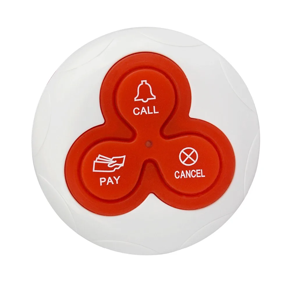 10 шт. беспроводной звонок пейджер кнопка вызова передатчик система для ресторана