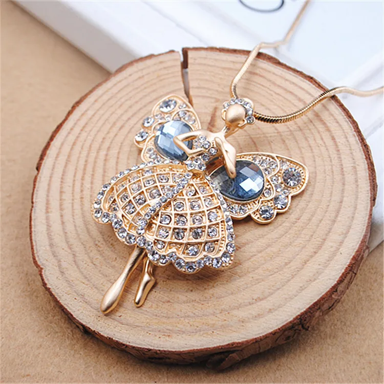 2016 новый дизайн модное французское Кукольное ожерелье для танцовщиц с кулоном