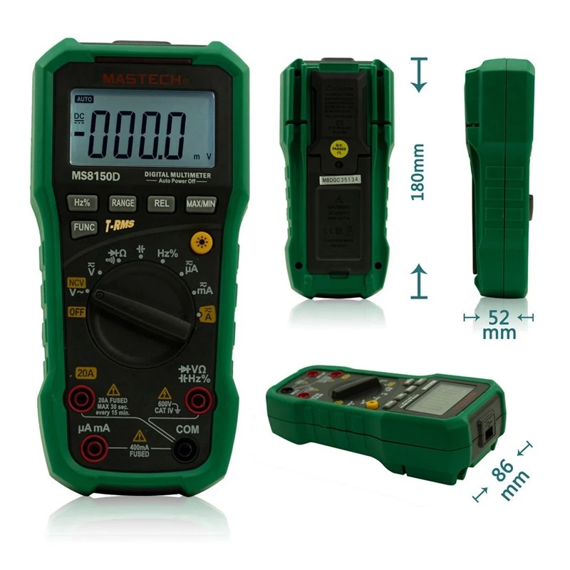 Цифровой Мультиметр Mastech MS8150D портативный тестер с автоматическим выбором
