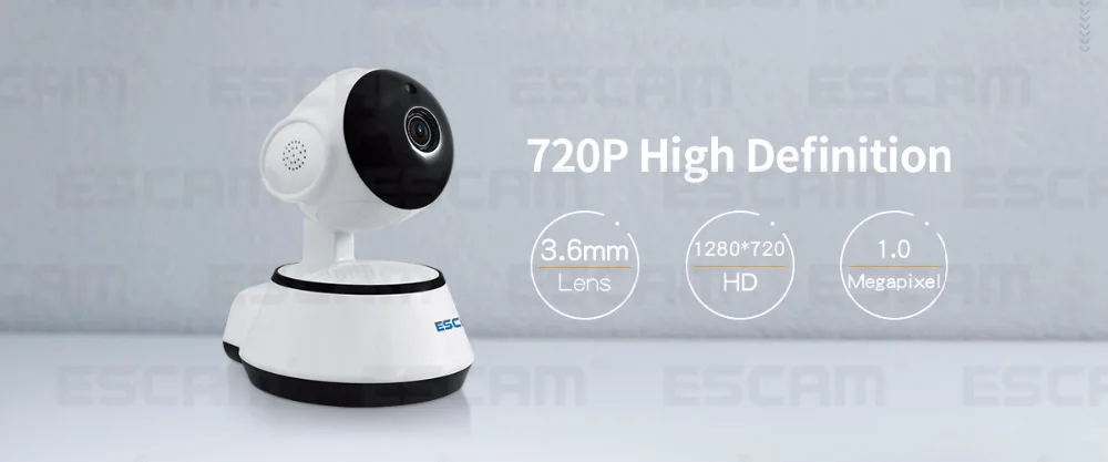 ESCAM G10 720P IP Беспроводная камера с поддержкой обнаружения движения H.264 поддержка панорамирования/наклона 64G TF карта Мини Wifi ip-камера ночного видения