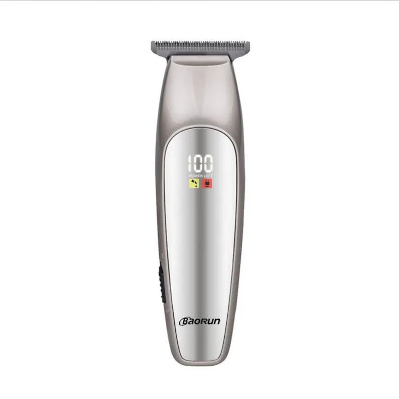 0,1 мм T Blade Outliner Триммер электрический Hairline Clipper Парикмахерская Detailer стрижка для укладки волос lcd Парикмахерская машина для резки
