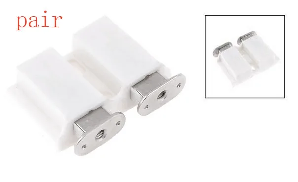 Белый пластиковый корпус двери шкафа магнитный захват 2 4 &quotШирина пара |