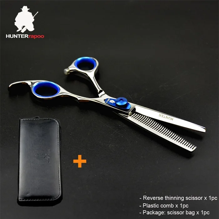 reverse thinner bag 30% Off HT9134 6 дюймов парикмахер Ножницы для парикмахерской волос Инструменты для укладки волос резка обратный волос Профессиональные ножницы для стрижки волос набор кусачки - Цвет: reverse thinner bag