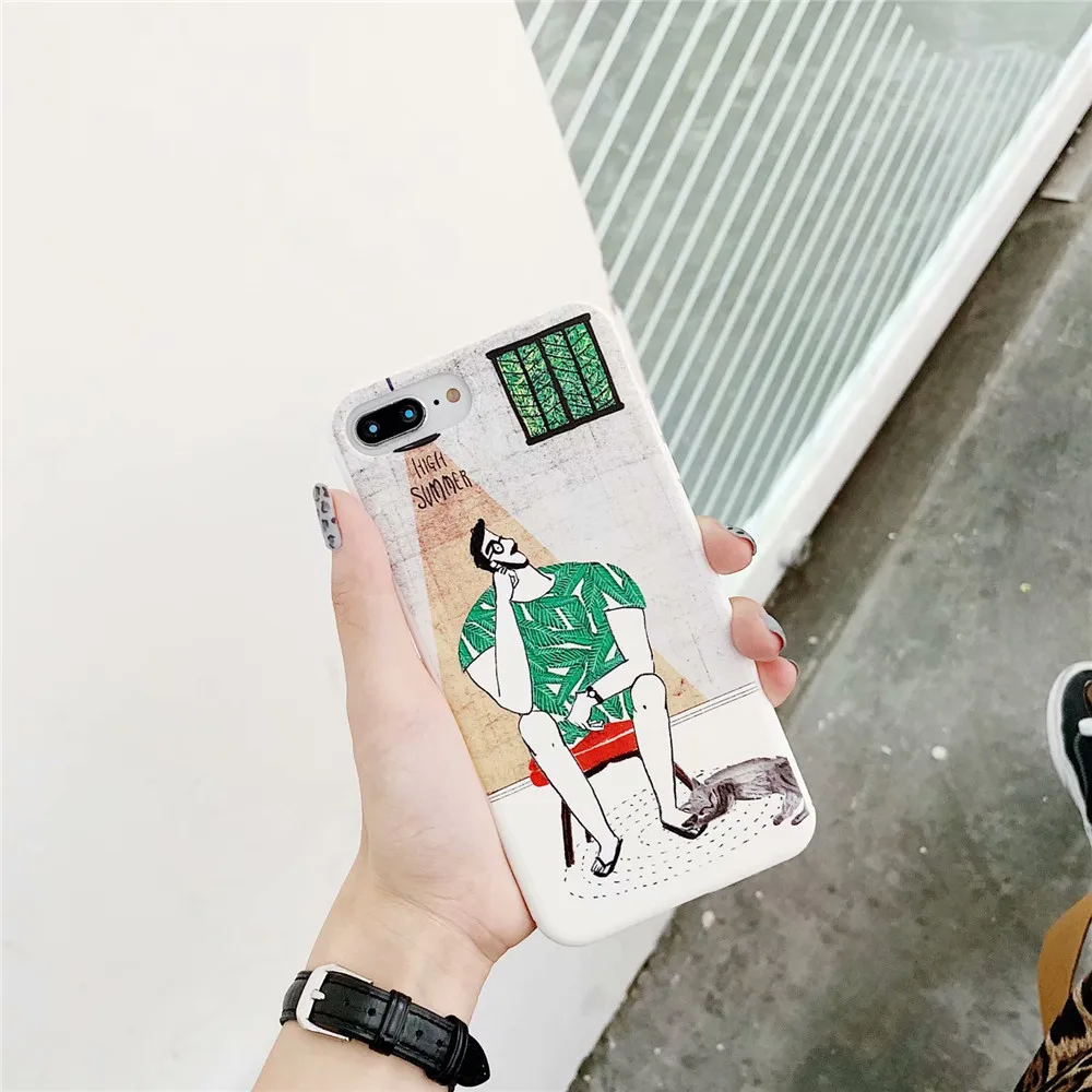 Любителей искусства Телефон чехол для iPhone XS Макс горячей абстрактное мышление