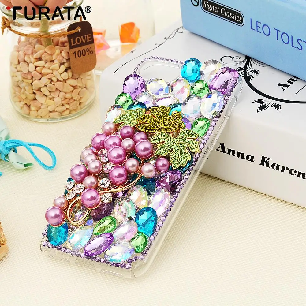 TURATA Алмазный чехол для iPhone X 5 5S SE 6 S 7 8 Plus Bling 3D ручной работы защитный жесткий