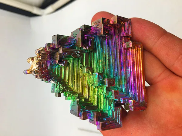 100 г натуральный бимут руда Радуга яркий кристалл геод драгоценный камень|Камни| |