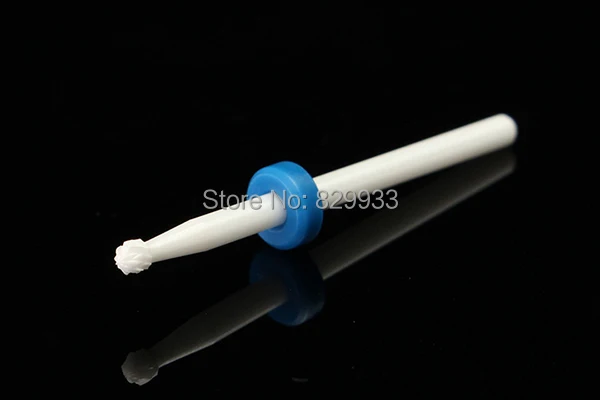1PC Medium White Ceramic Nail Drill Bits Art Salon Chiropody Podiatry Manicure Pedicure Cuticle Clean Polisher Tools | Красота и