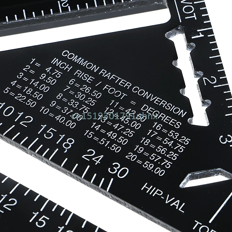 Кровельная линейка из черного алюминиевого сплава в английском стиле|ruler square|square