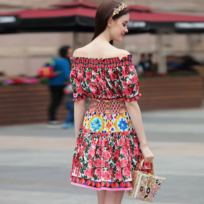 Новейшая мода лето 2020 дизайнерское подиумное Платье женское с коротким рукавом и