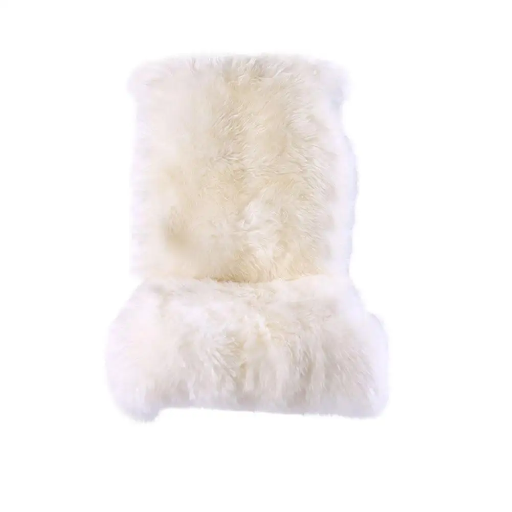 White 75*120 см Искусственный мех Искусственная овчина белый диван кресло ковер эркер спальня гостиная искусственная шерсть Теплый мохнатый ковер - Цвет: White