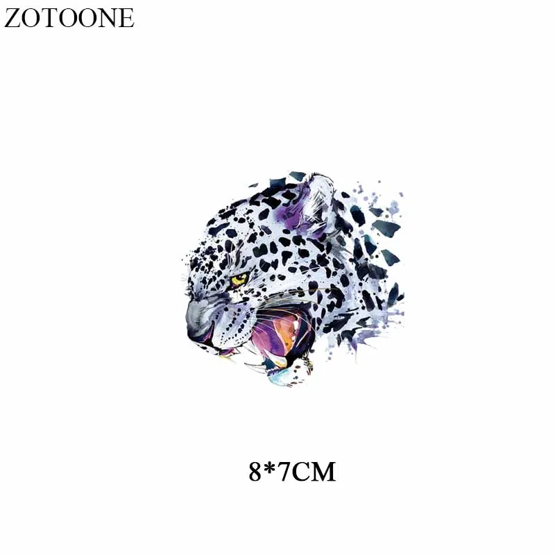 ZOTOONE Iron on Cool нашивки с леопардом для одежды теплопередача виниловые DIY платья