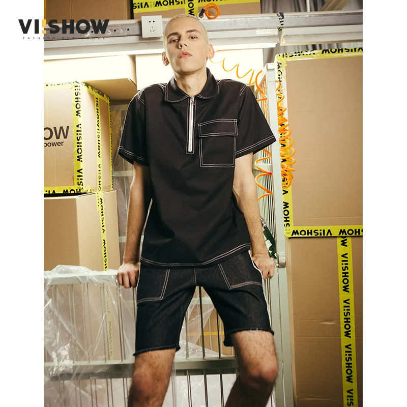 VIISHOW новый бренд Для мужчин рубашки бренда отложной воротник Slim Fit Chemise Homme