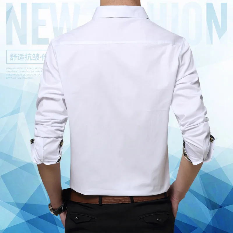 

Nice New Men Shirts Fashion Design Solid Short Sleeve Mens Dress Shirts Brand Clothing Casual Shirts Chemise Homme Plus M-7XL