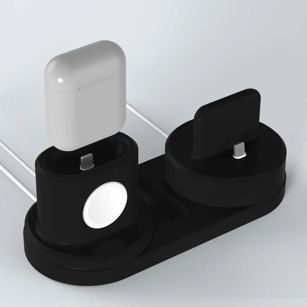 4 в 1 зарядная док-станция держатель Подставка для Apple AirPods и для Apple Watch серии и iPhone и для Apple Pencial