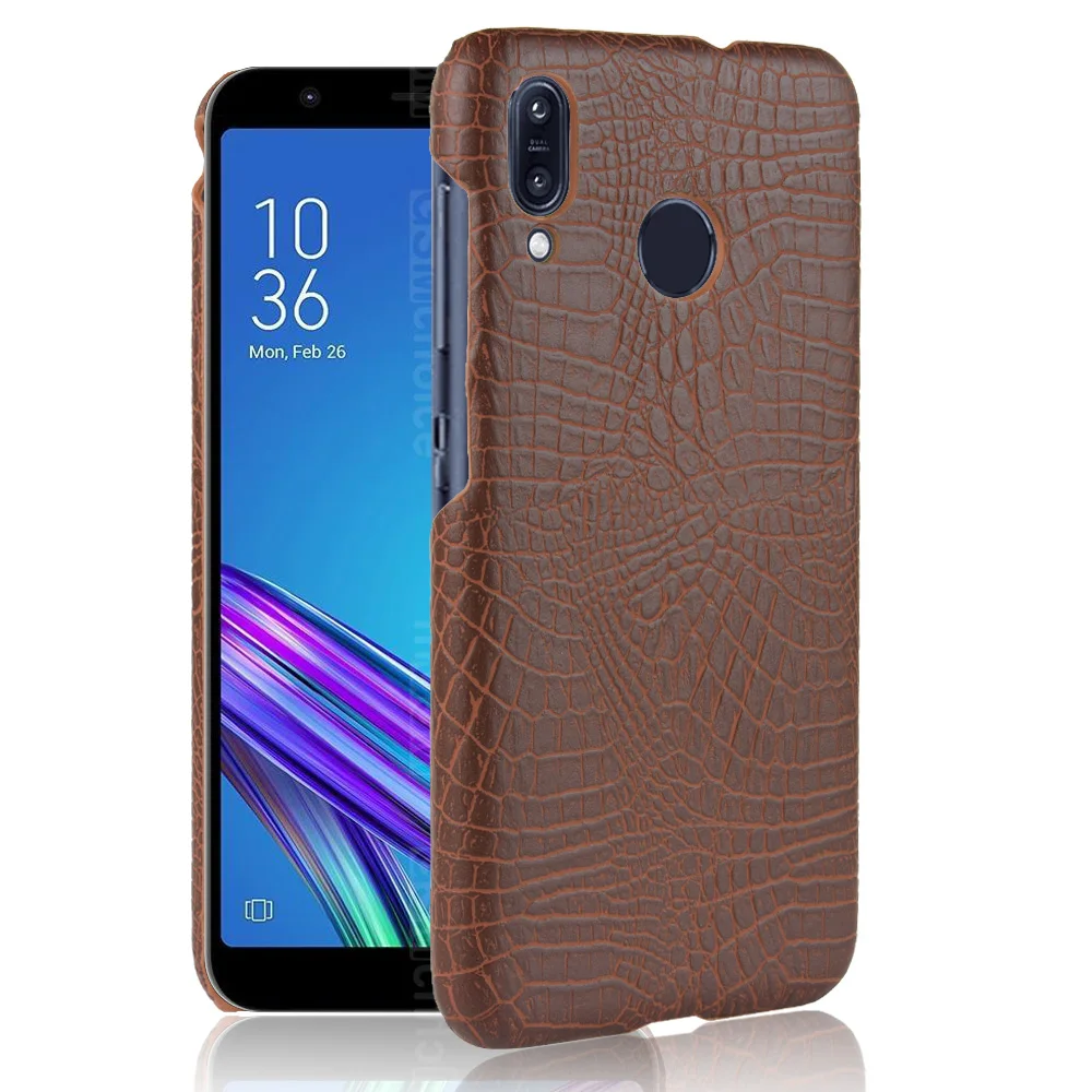 ZB555KL Crocodile Leather Case for ASUS ZenFone MAX M1 Cover Luxury Skin Pattern Shockproof Hard Shell Phone Cases Fundas Bag |