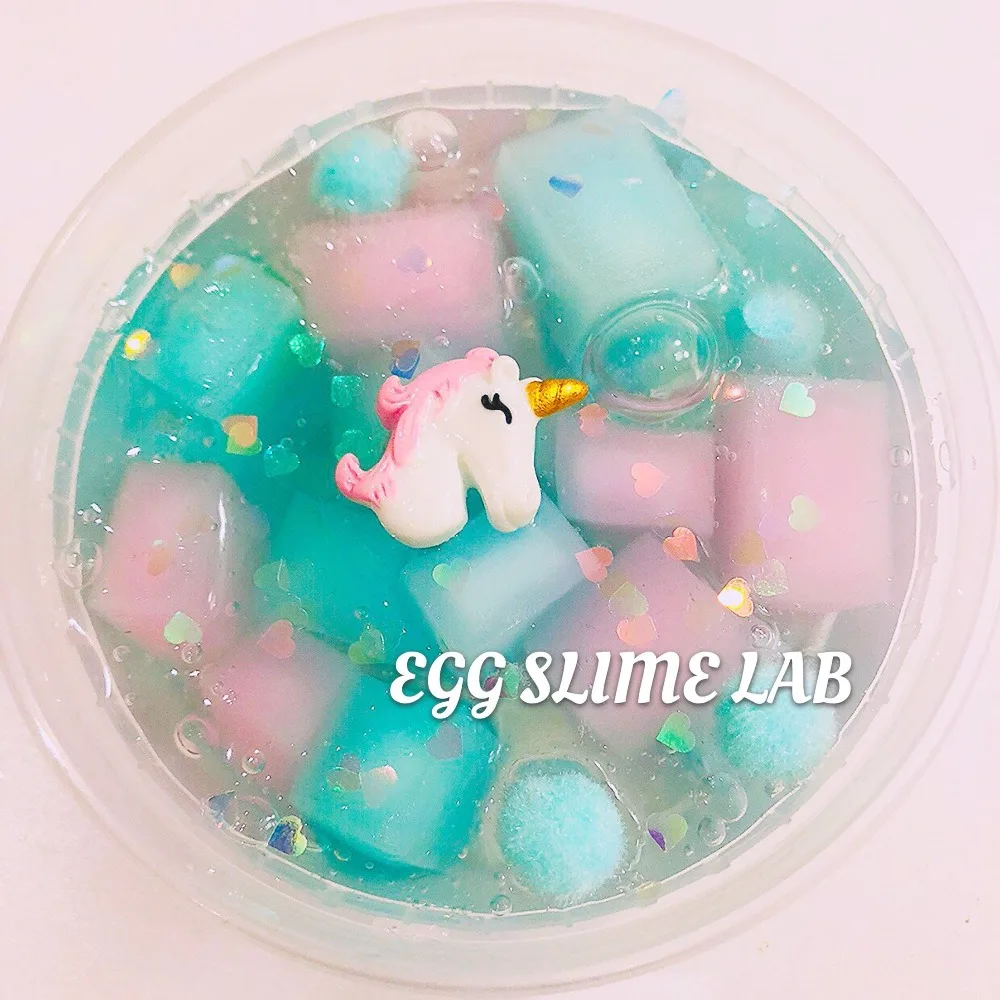 

30/50 Pieces Slime Charms Dream Unicorn Resin Flatback of Slime Beads For Ornament Scrapbook DIY Crafts Headwear Accessories