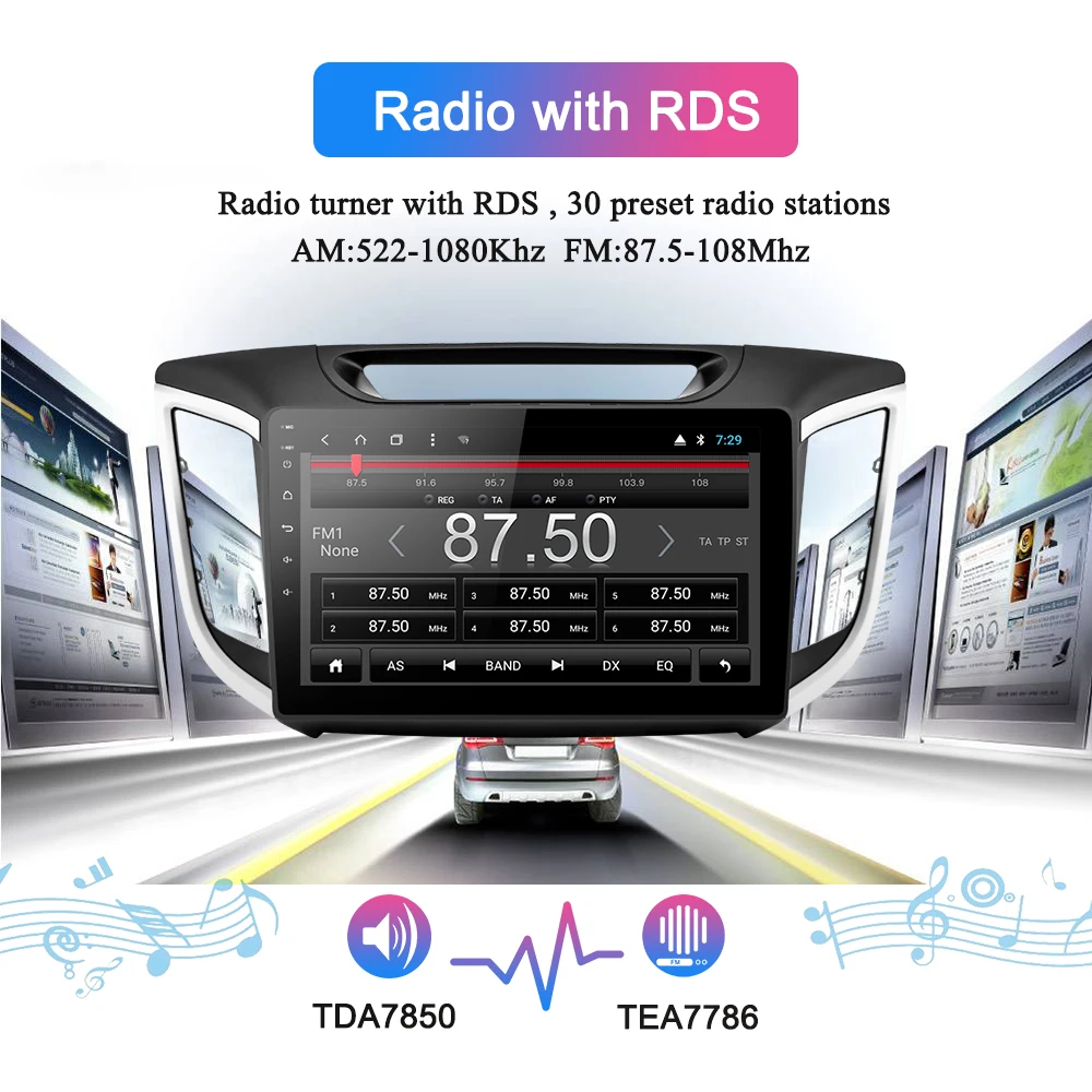 Navivox 10," 2 Din Автомобильный мультимедийный плеер gps радио Android 8.1.0 для hyundai IX25 CRETA с навигационной стерео аудио(Нет dvd
