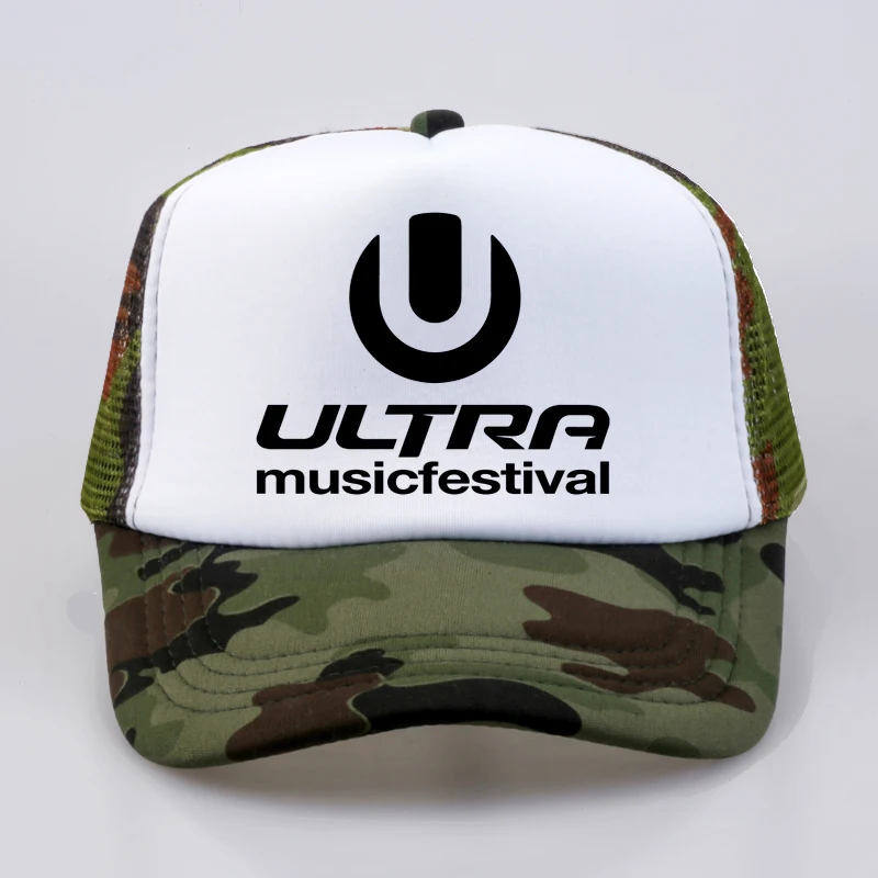 Men Women Hat ULTRA MUSIC FESTIVAL Baseball Caps Summer Letter Music Cap Ultra Music Festival Cool Mesh Trucker Cap Hats image 2