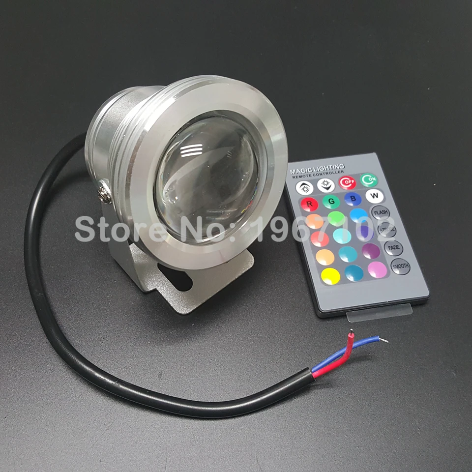 Светодиодное освещение RGB 10 Вт 12 В светодиодный подводный свет 16 видов цветов