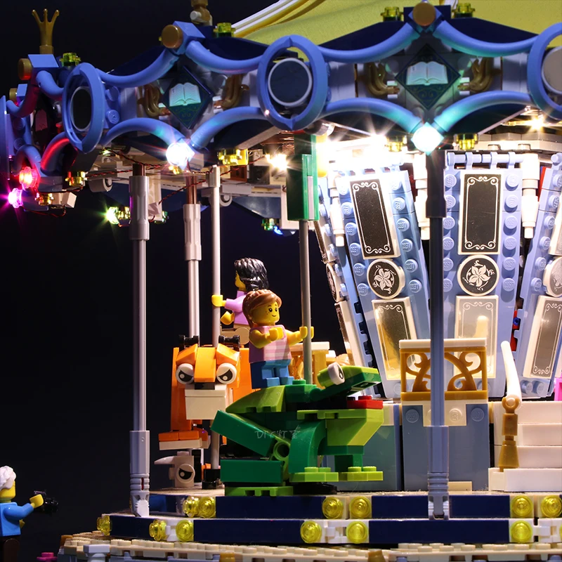 Набор светодиодных ламп для Lego 10257 строительные блоки Creator City Street lego вращающиеся