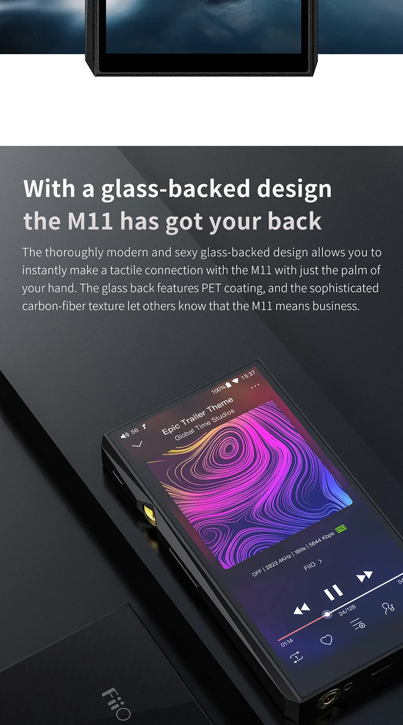 FiiO M11 аудио на базе Android Bluetooth HIFI без потерь портативный музыкальный плеер MP3 USB DAC wifi/Air Play/Spotify Aptx-HD/LDAC DSD