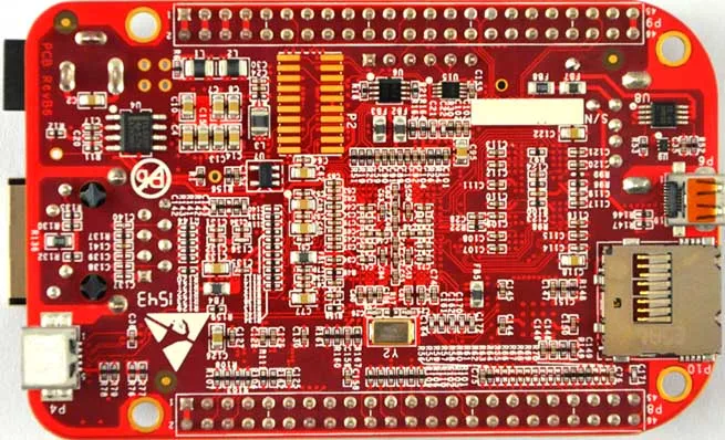 Черный Rev C Beaglebone TI промышленного класса первоначальном месте Cortex-A8 AM335X (07) |