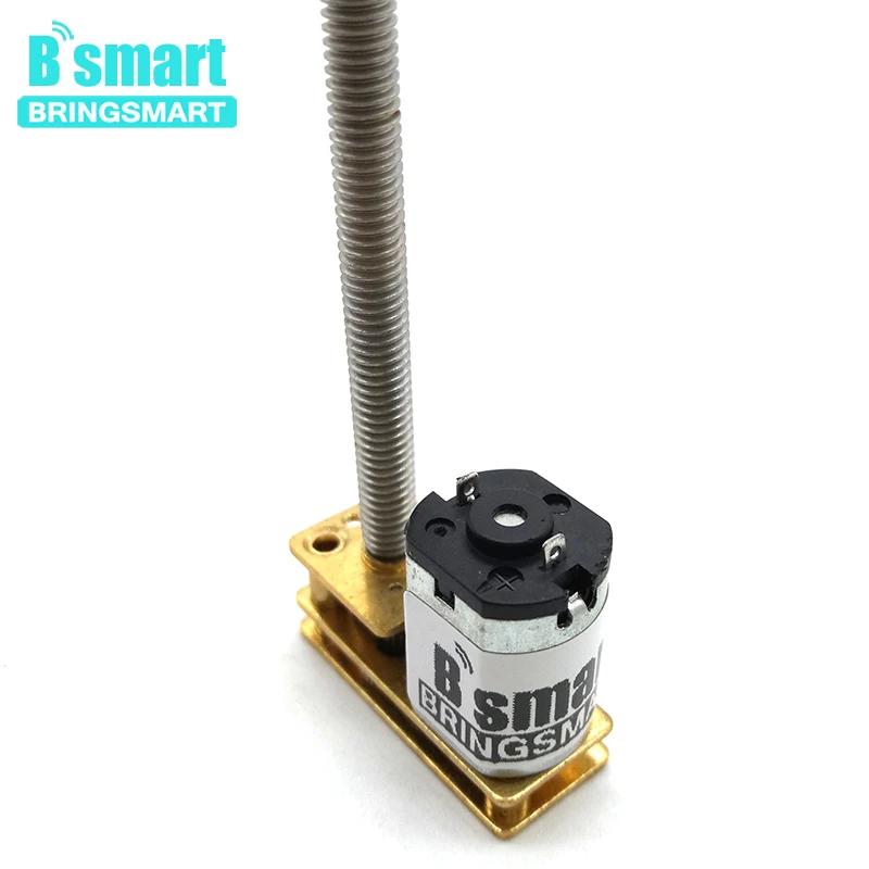 Bringsmart микро мотор-редуктор 1024-N20 12 В резьбовой вал M4 длина вала 55 мм реверсивный 250