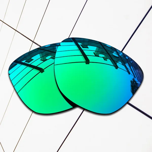 Emerald Green E.O.S поляризованные Сменные линзы для солнцезащитных очков Оукли Frogskins-разнообразие цветов - Цвет линз: Emerald Green