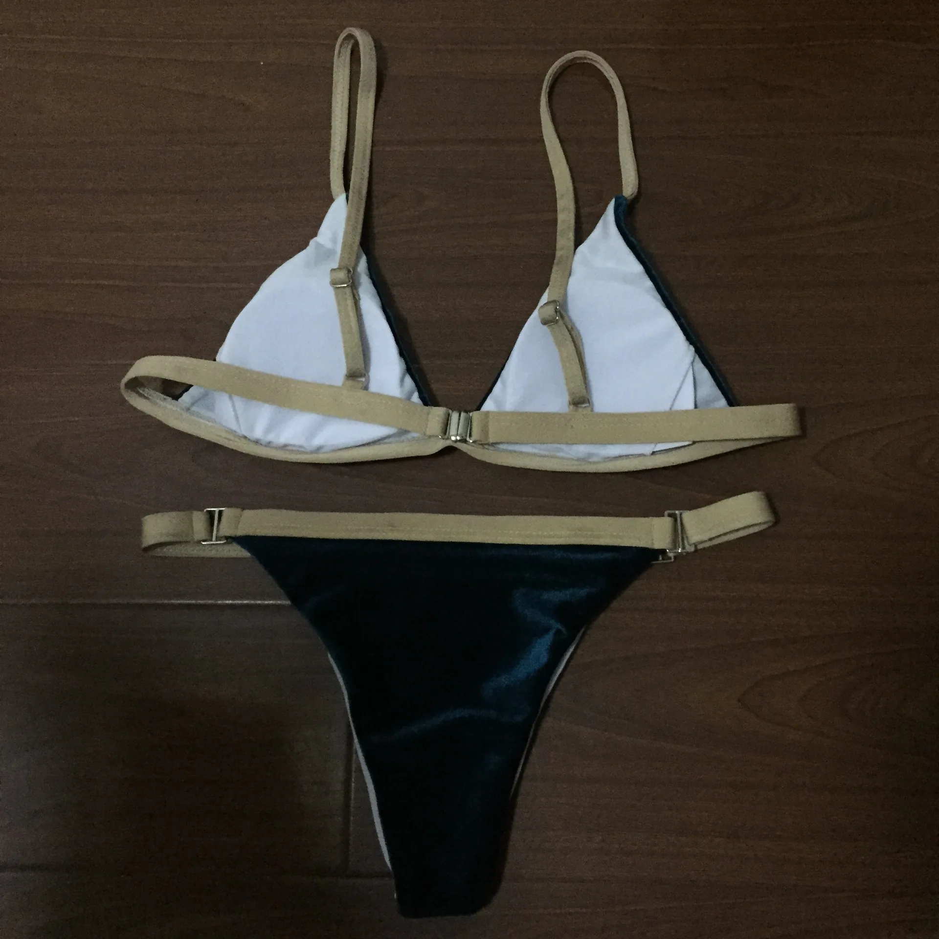 Женский велюровый купальник боди бандаж бархатный стринги Купальный костюм из