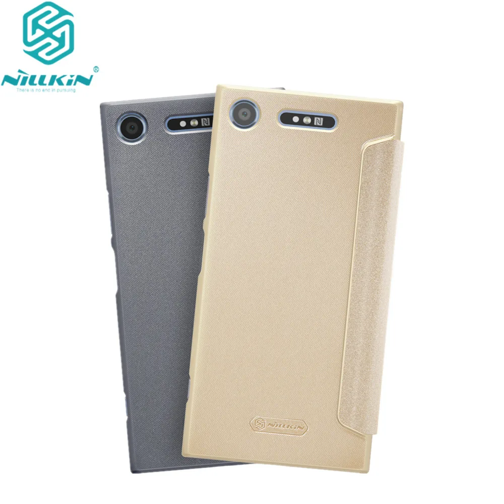Жесткий чехол NILLKIN для Sony Xperia XZ1 книжка из искусственной кожи (5 2 дюйма)|flip cover|leather