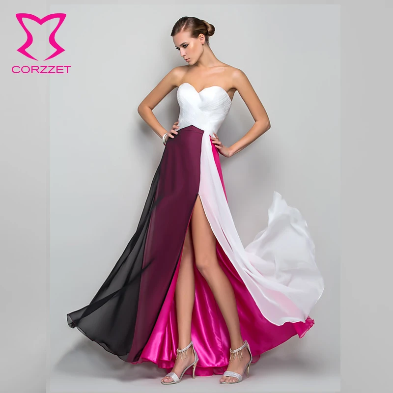 Sexy Mutiple Colors Floor-Length Women's Clothing Strapless Acrylic Evening Dresses Formal Vestidos Girls Sleeveless Dress | Свадьбы и