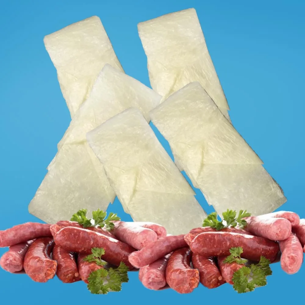 5 шт. трубчатый 3 8*100 см оболочка хот дога для сосисок инструмент мяса домашней