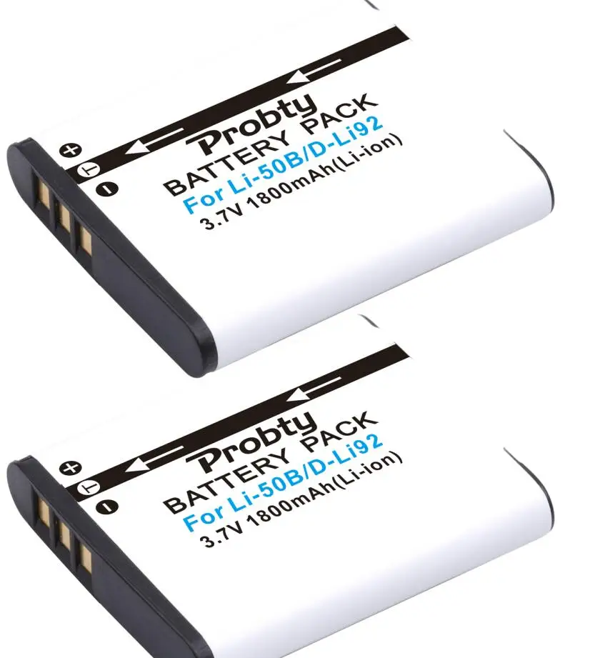 2 battery Li-50B аккумулятор+ зарядное устройство для OLYMPUS Stylus Tough 1030 SW Tough 6000 Tough 8000 u TOUGH-6000 u TOUGH-6010 u TOUGH-8000 Stylus - Цвет: 2 battery
