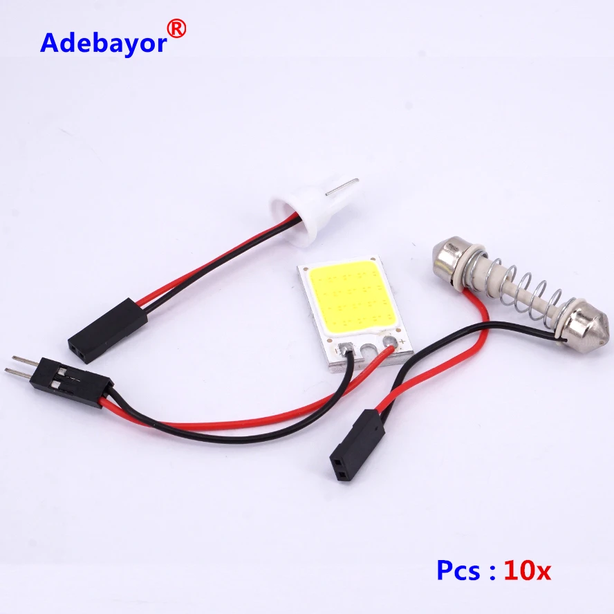 СВЕТОДИОДНЫЙ Автомобильный купольный светильник 10 X COB Chip 16 SMD для чтения салона