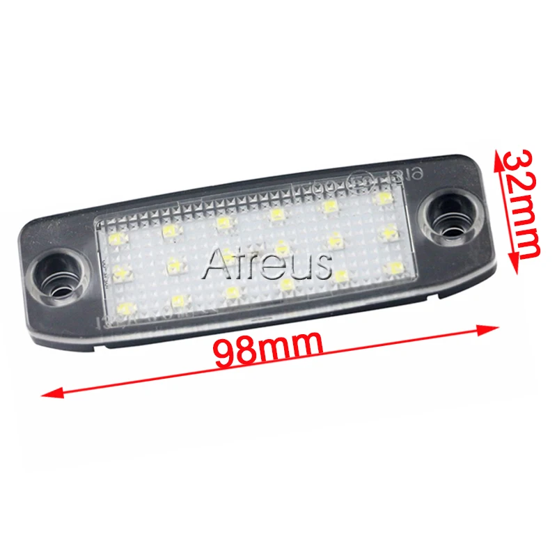 Atreus 2 шт. автомобиль светодиодный Подсветка регистрационного номера 12V SMD3528