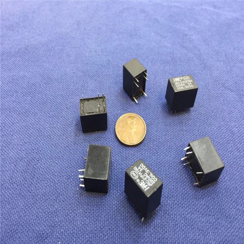 20 шт. миниатюрное реле для печатной платы JRC 21F 4100 DC 3V 6 контактов|pcb photosensitive|relay