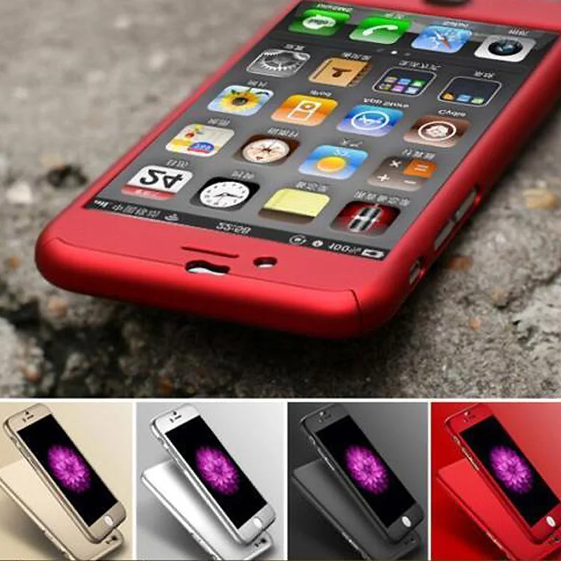 360 градусов передняя и задняя защитные чехлы на весь корпус чехол для iPhone 6 Чехол 6s