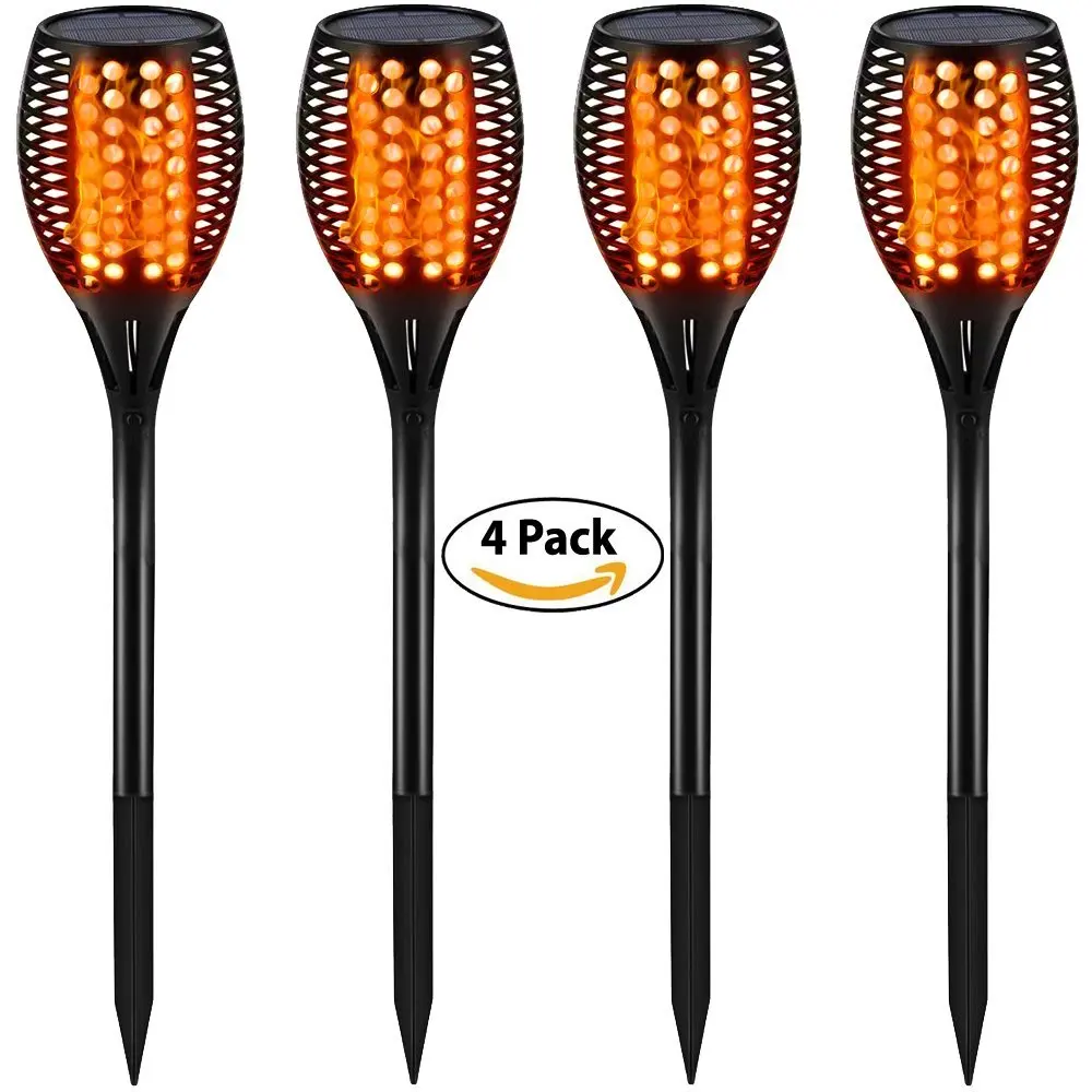 4pcs 2/4 шт. солнечного света 2835smd фонарь пламя наружные Ландшафтные светильники сад газон садовый Декор настенный светильник светодиодный кемпинговые осветители - Испускаемый цвет: 4pcs