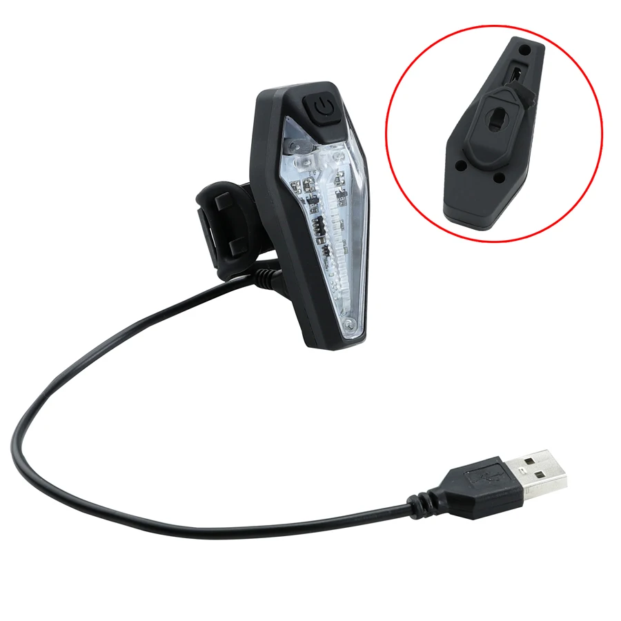 Перезаряжаемый велосипедный задний фонарь седло Usb led красный синий зеленый
