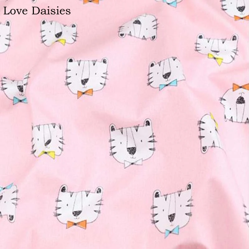 Бант для кошек детский из 100% хлопка с мультяшным принтом | Дом и сад