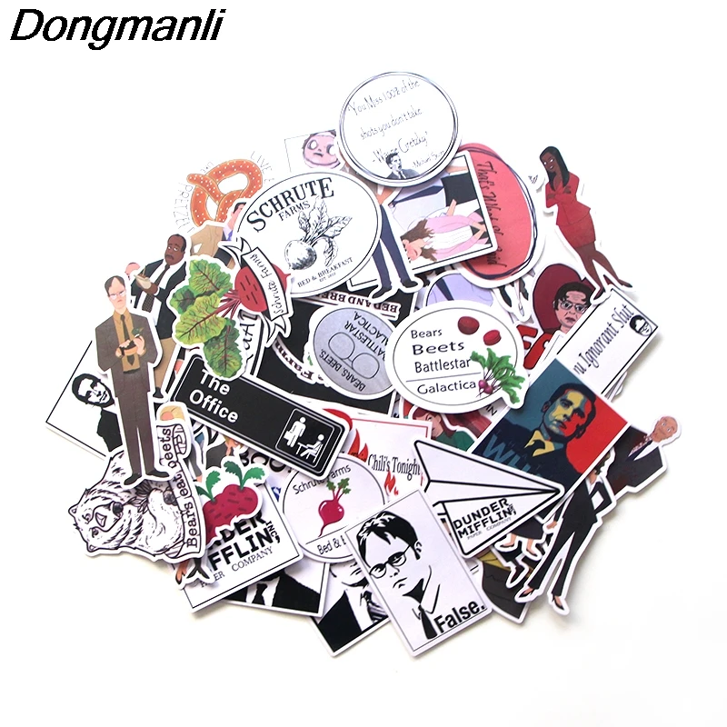 P3534 Dongmanli 46 шт./компл. Офис DIY граффити скейтборд ноутбук значок мотоцикл багаж аксессуары