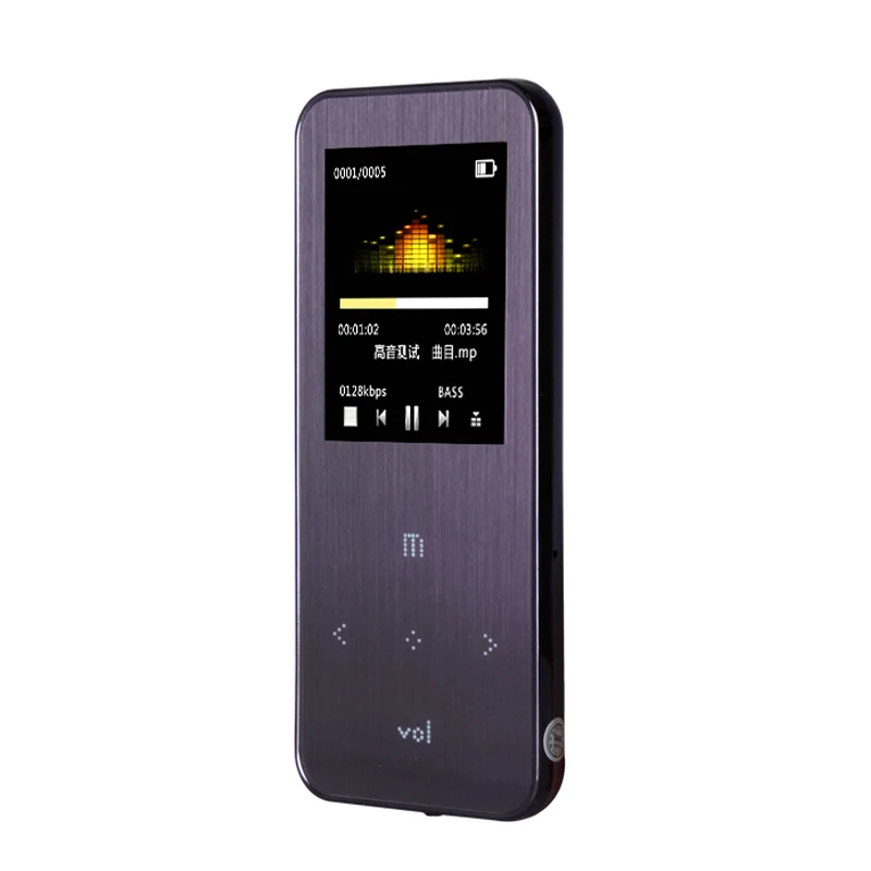 2017 ONN Q9 Walkman 8 ГБ MP3 плеера 1.8 дюймов фиолетовый с TFT Экран Поддержка fm Радио E-Book