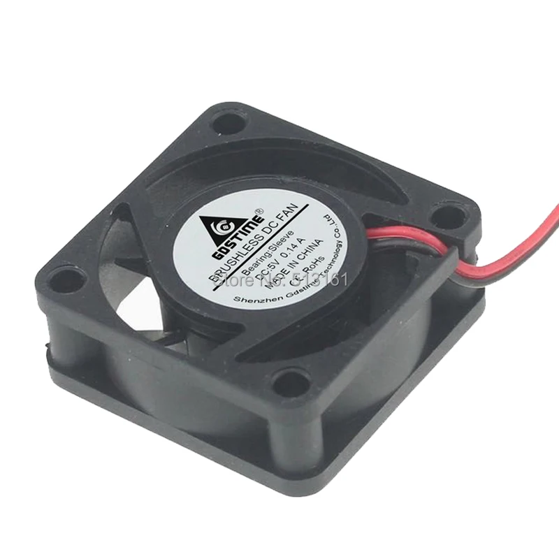 2 шт. в наборе Gdstime 4015 4 см 40 мм 5В 2Pin 40x40x15 Тихая фотография|mini cooling fan|cooling fansilent fan |